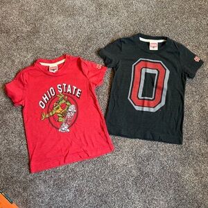 HOMAGE Kids Ohio State Tees - Red and Black